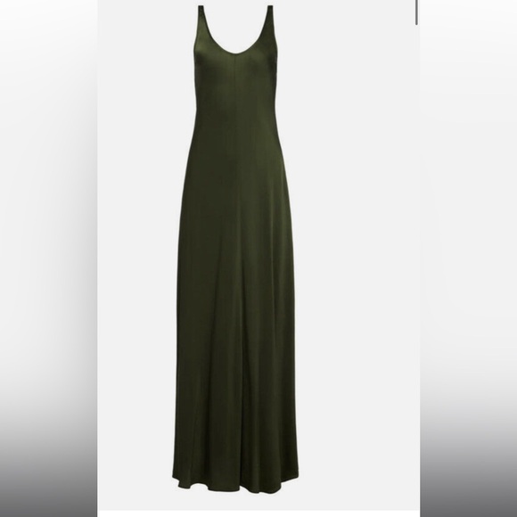l’Agence clea maxi dress- dark moss green - Picture 3 of 9